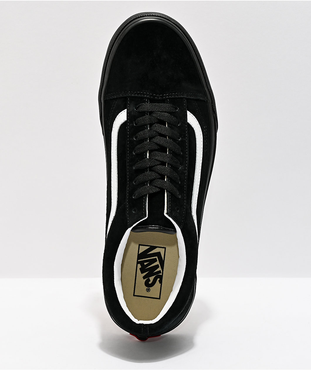Vans Old Skool Pig Suede Black & White Skate Shoes