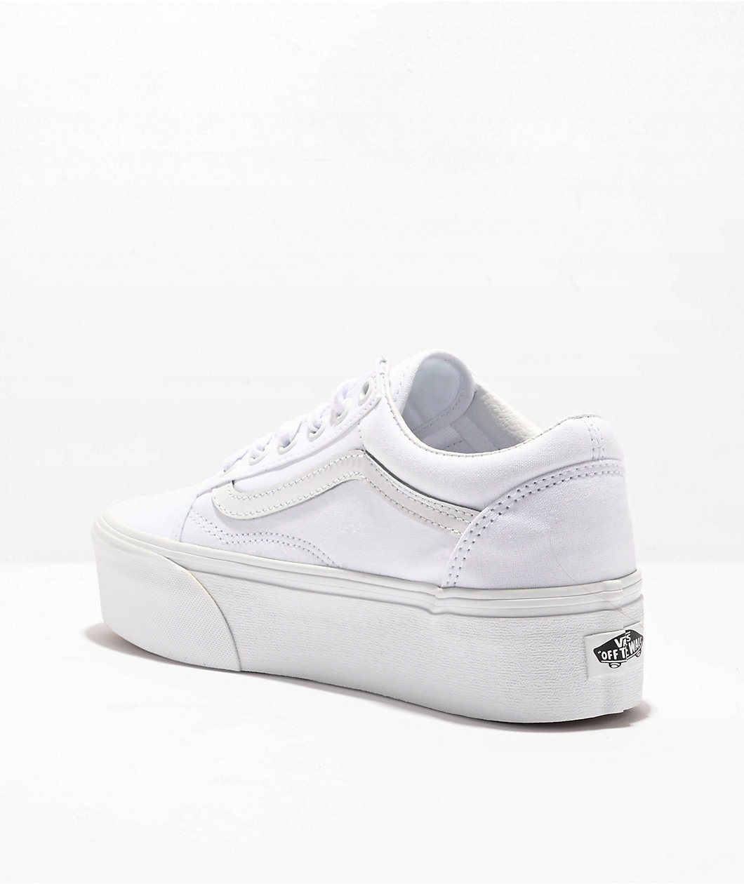Vans Old Skool Stackform True White Platform Shoes