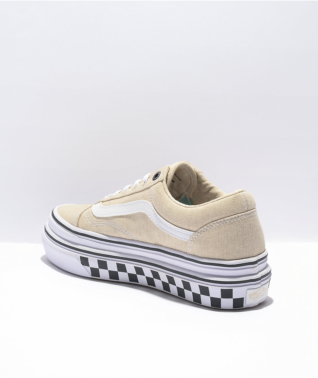 Vans Old Skool Super ComfyCush Tan Platform Shoes