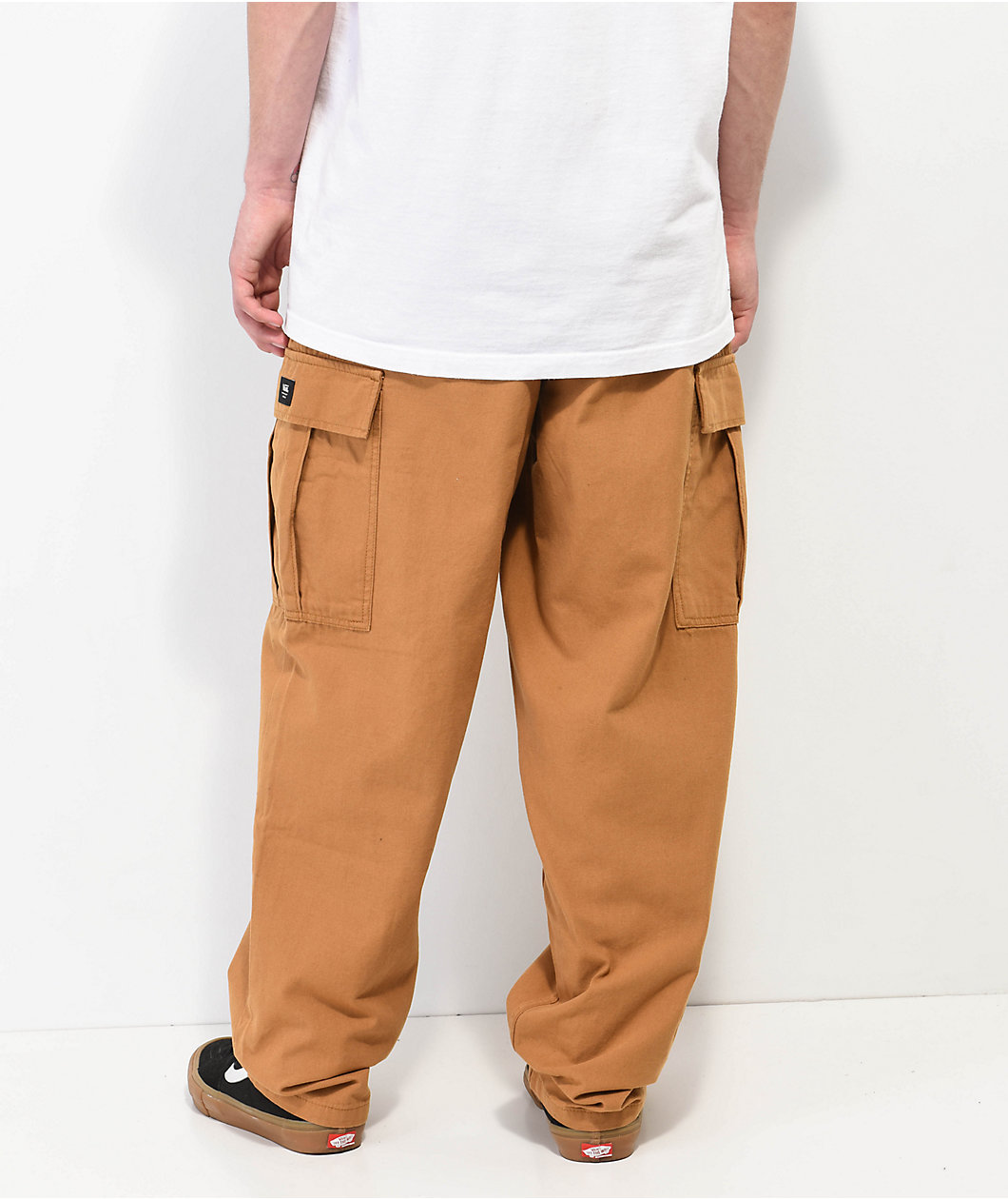 Vans Range Cargo Bone Brown Elastic Waist Pants