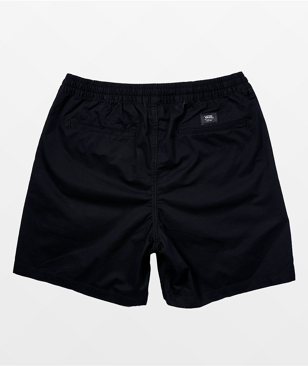 Vans Range Relaxed Black Elastic Waist Shorts