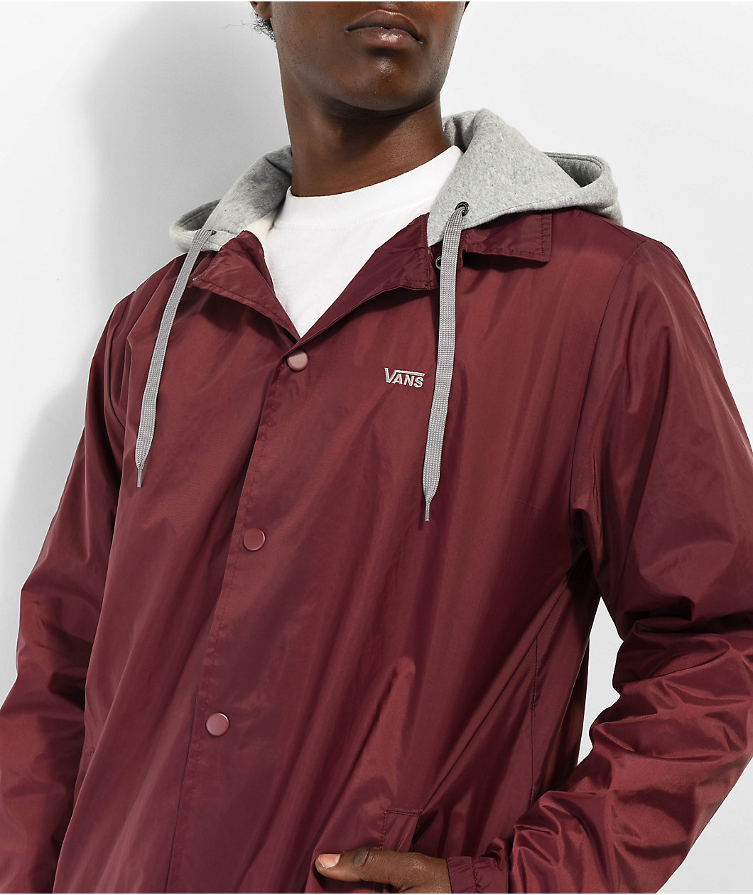 Vans Riley Burgundy Hooded Jacket