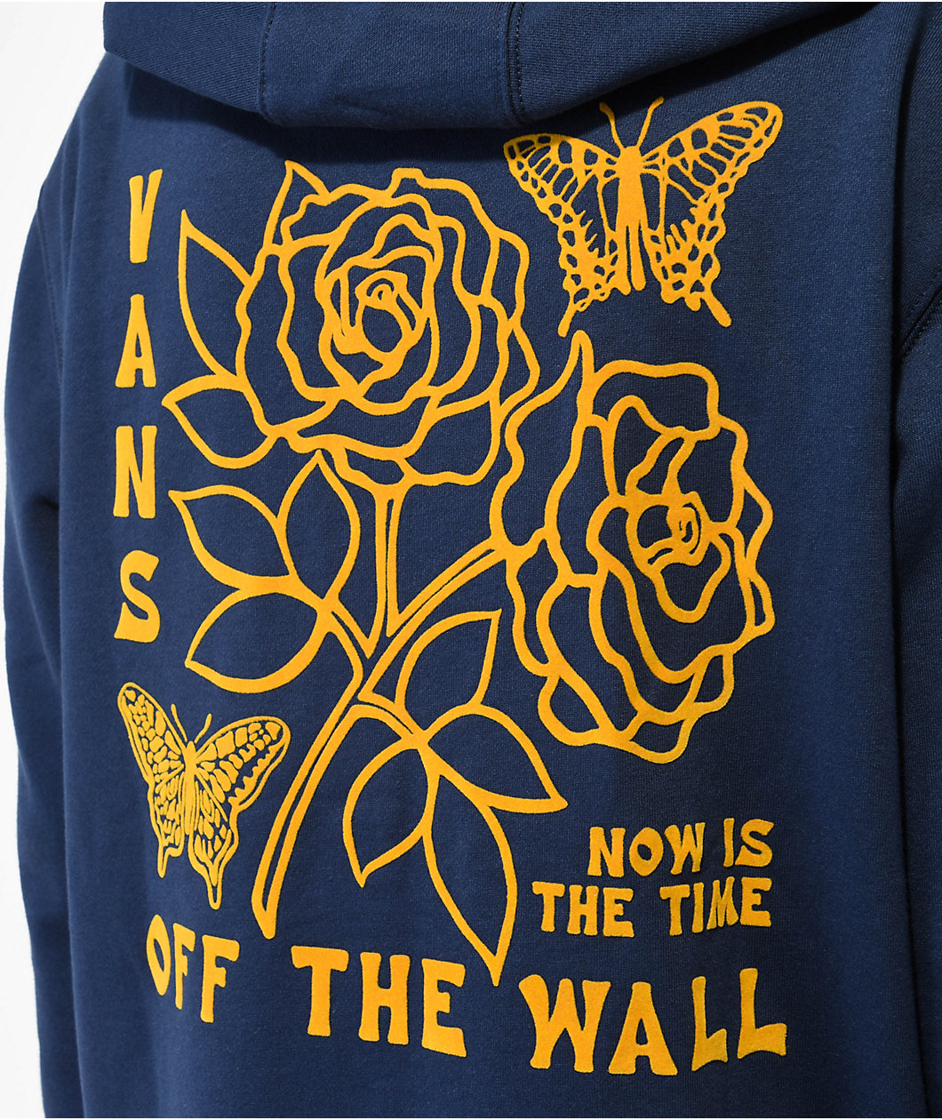 Vans Roses And Butterflies Navy Blue Hoodie