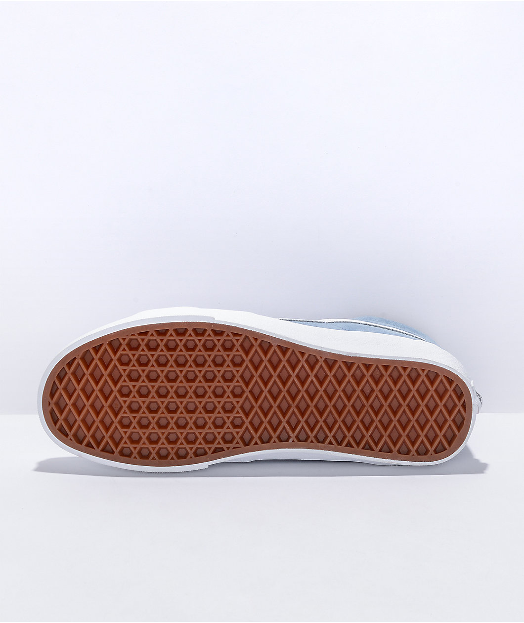 Vans Sk8-Hi Ashley Blue & White Pig Suede Skate Shoes