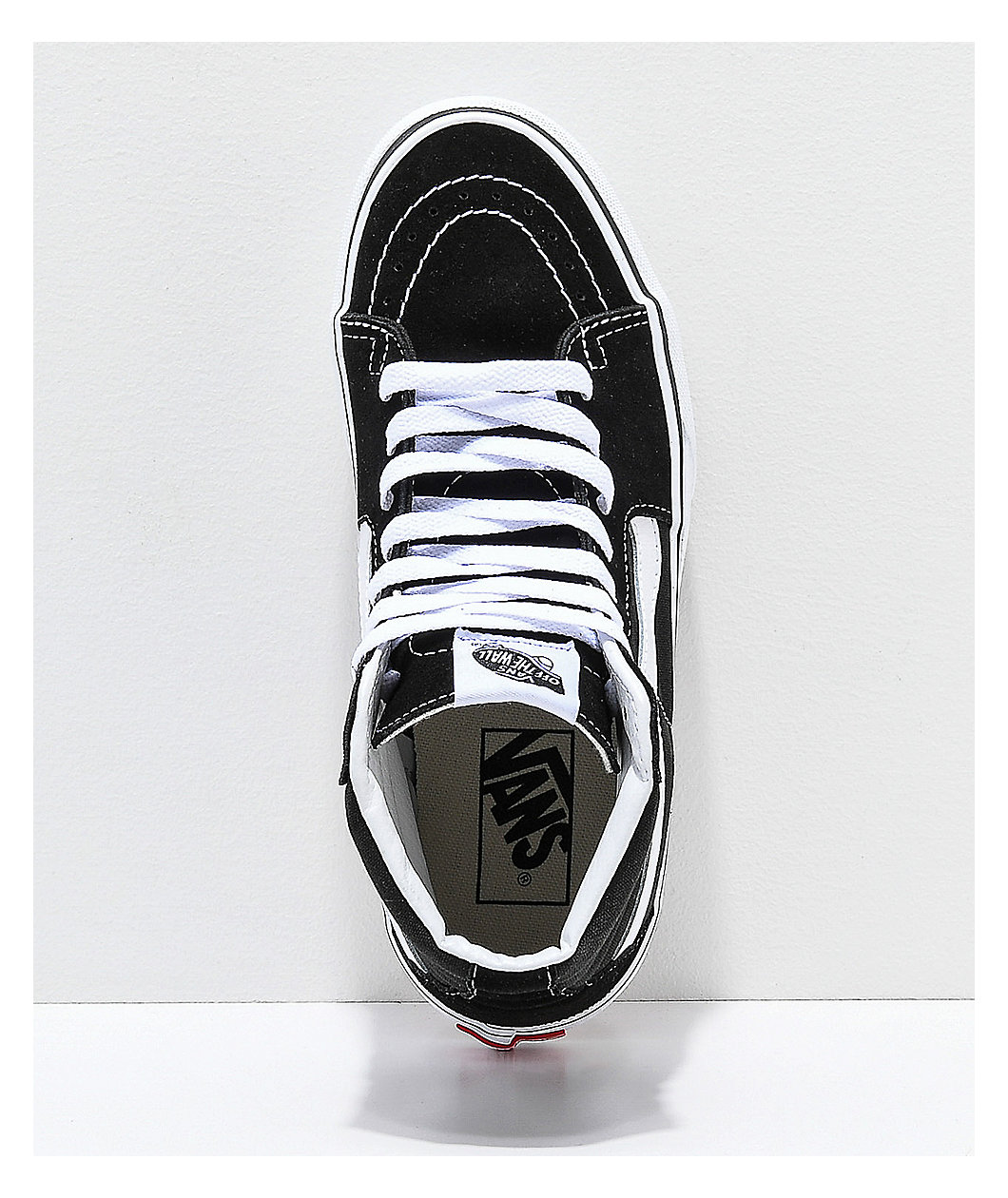 Vans Sk8-Hi Black & White Platform Shoes