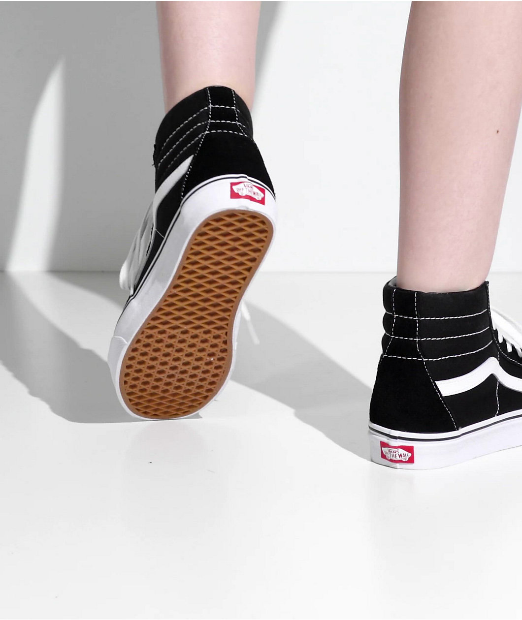 Vans Sk8-Hi Black & White Skate Shoes