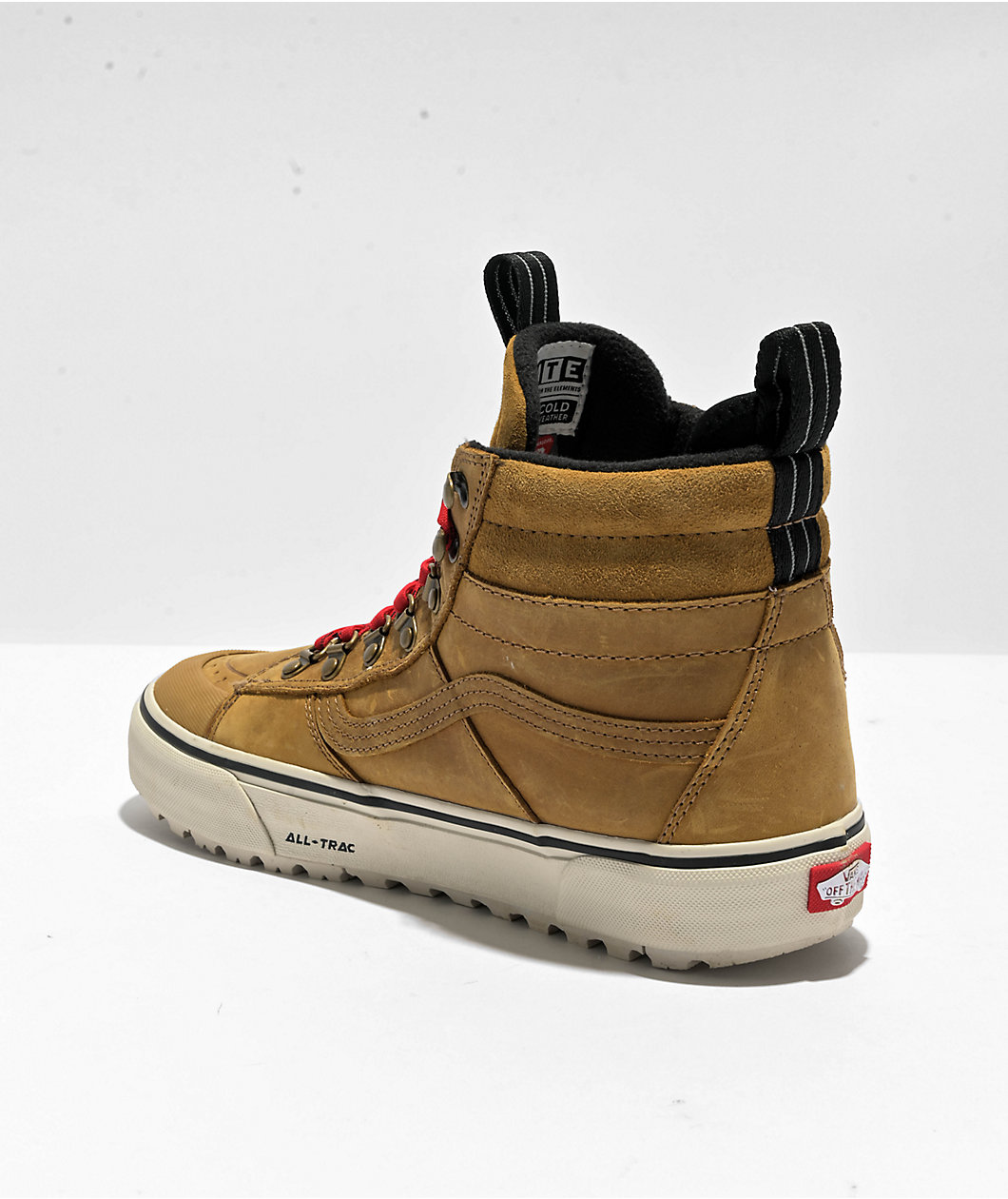 Vans Sk8-Hi MTE-2 Pop Lace Tan & Red Shoes