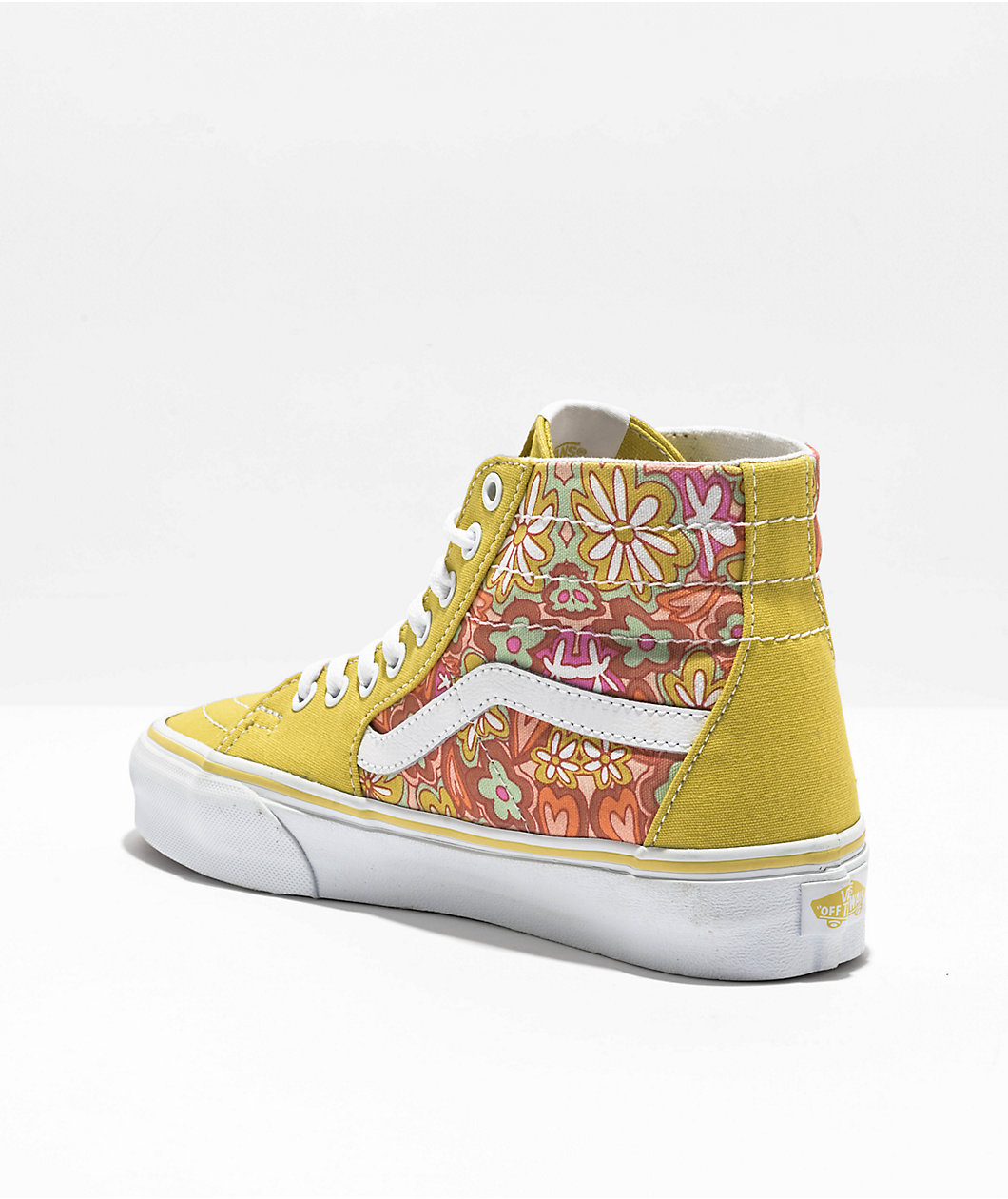 Vans Sk8-Hi Psychedelic Resort Yellow Skate Shoes