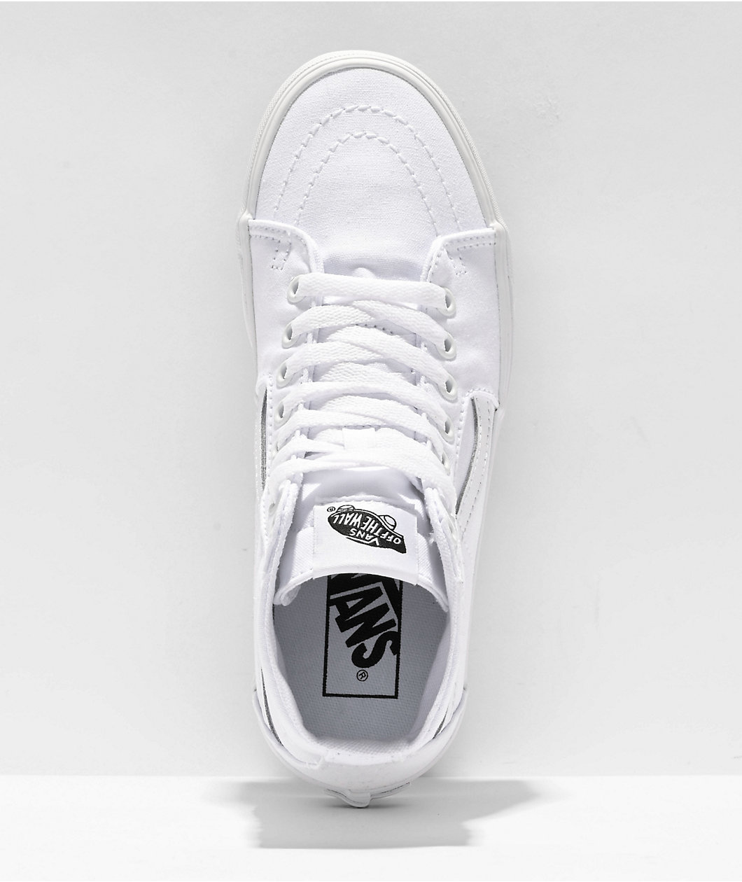 Vans Sk8-Hi Tapered Stackform True White Platform Shoes