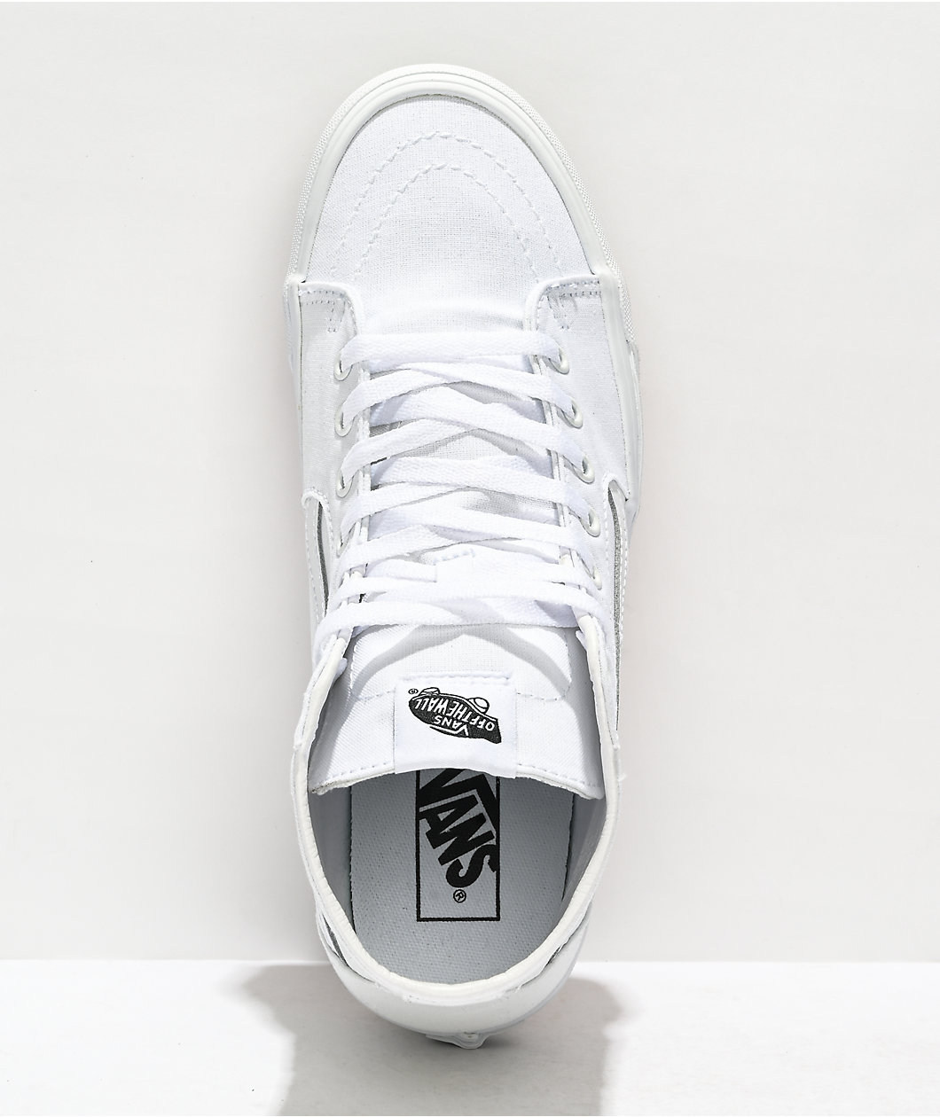 Vans Sk8-Hi Tapered True White Canvas Skate Shoes