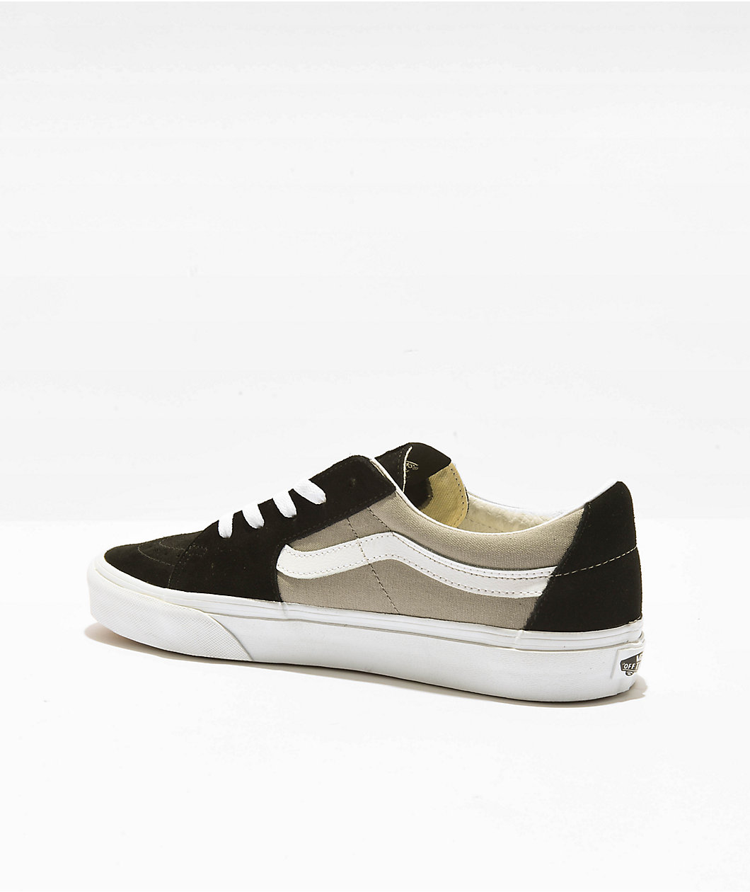 Vans Sk8-Low Black & Drizzle Grey Skate Shoes