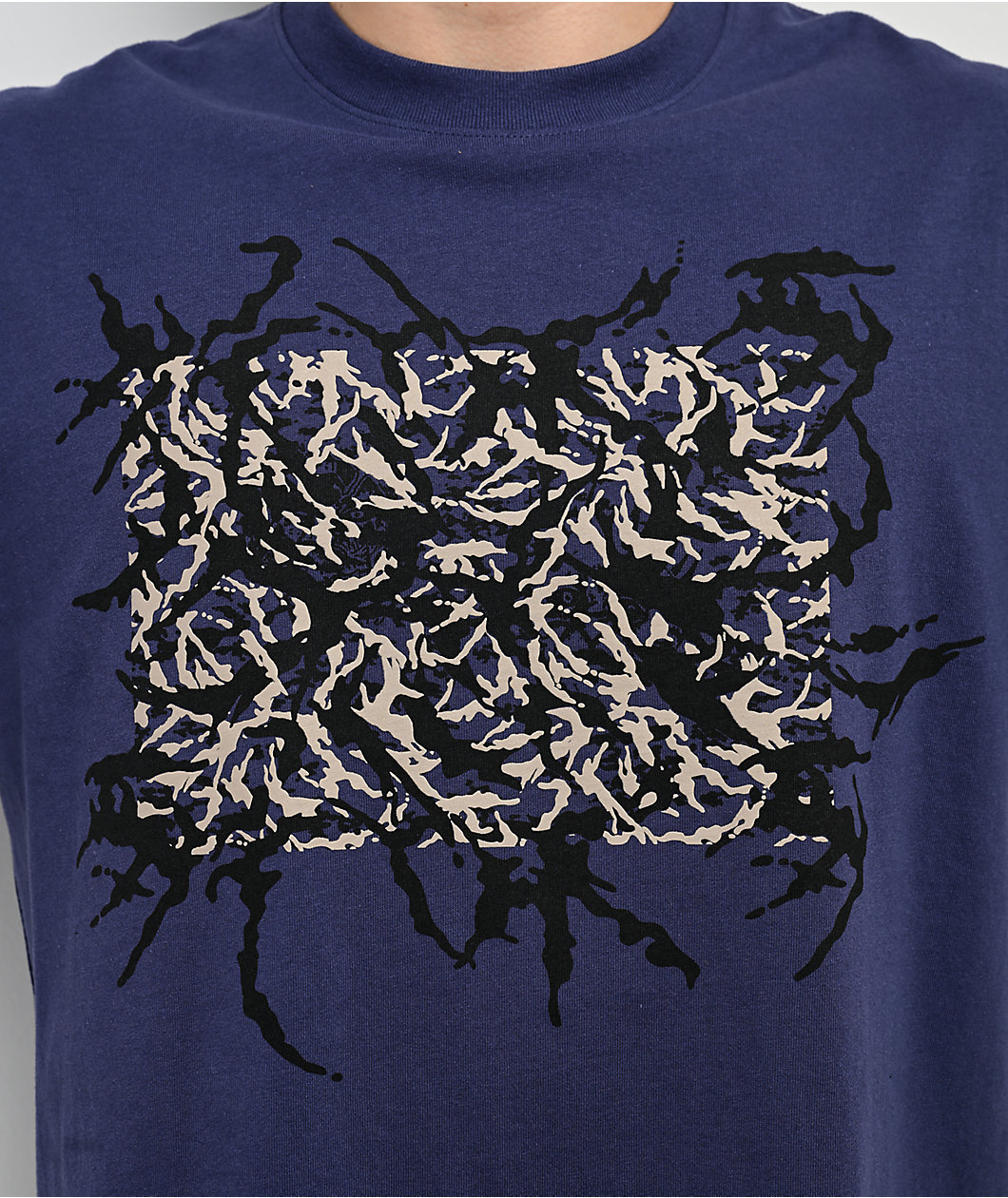 Vans Skate Blurred Camo Dark Blue T-Shirt