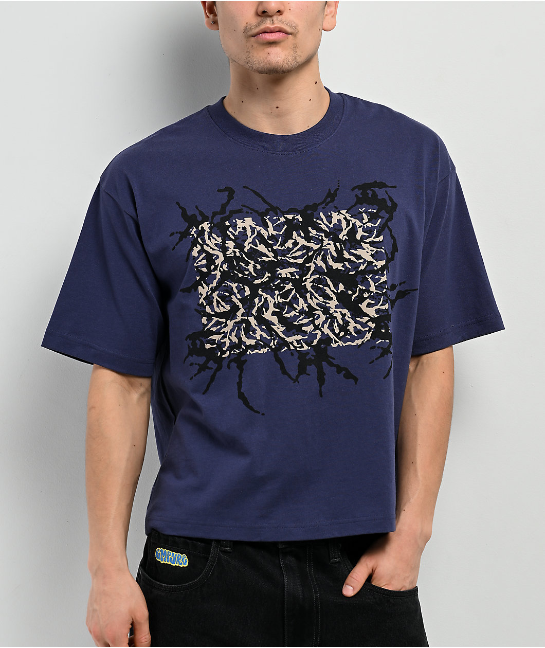 Vans Skate Blurred Camo Dark Blue T-Shirt