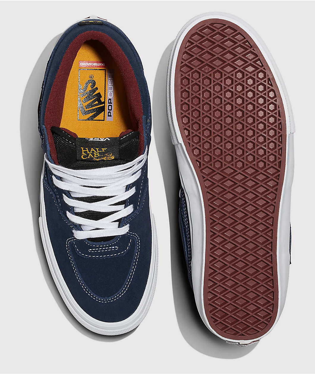 Vans Skate Half Cab Navy & Burgandy Skate Shoes