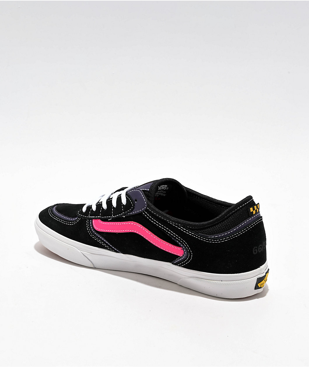 Vans Skate Rowley Suede Black & Pink Skate Shoes