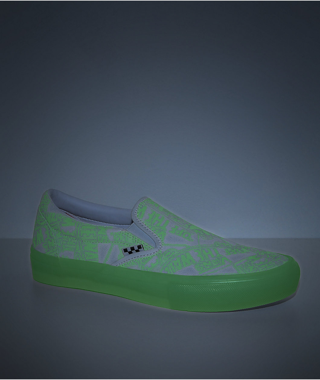 Vans Skate Slip-On Glow-In-The-Dark Skate Shoes