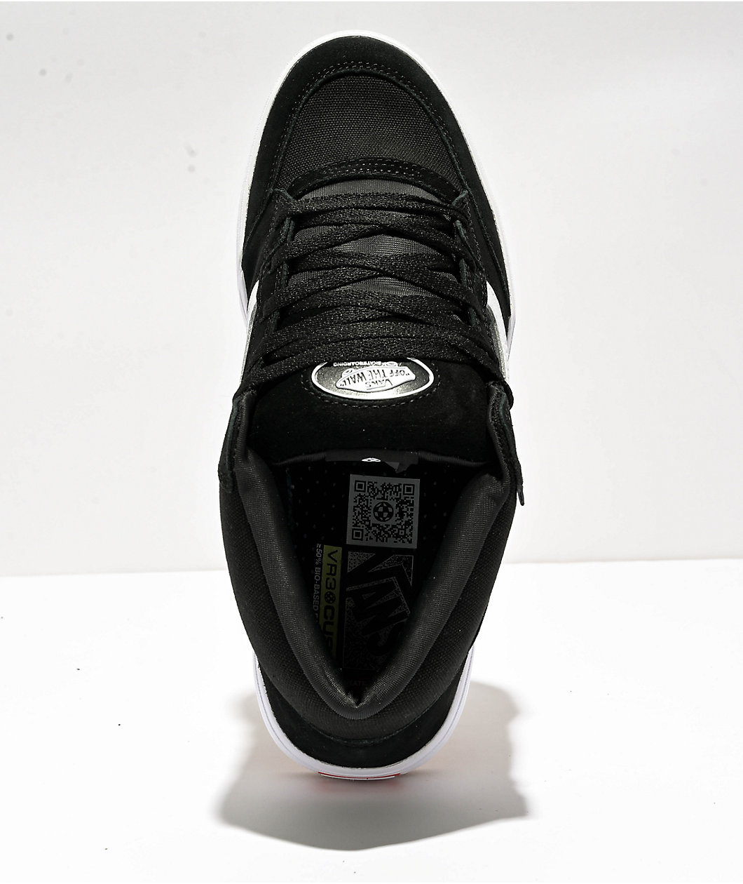 Vans Skate Zahba Mid Black & White Skate Shoes