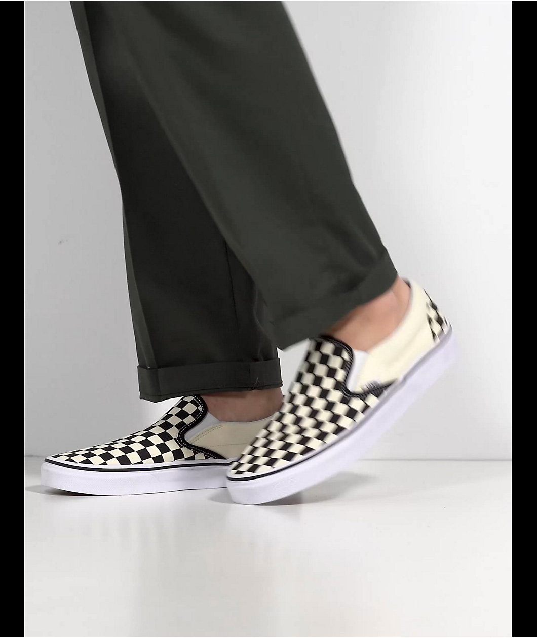 Vans Slip-On Black & White Checkered Skate Shoes