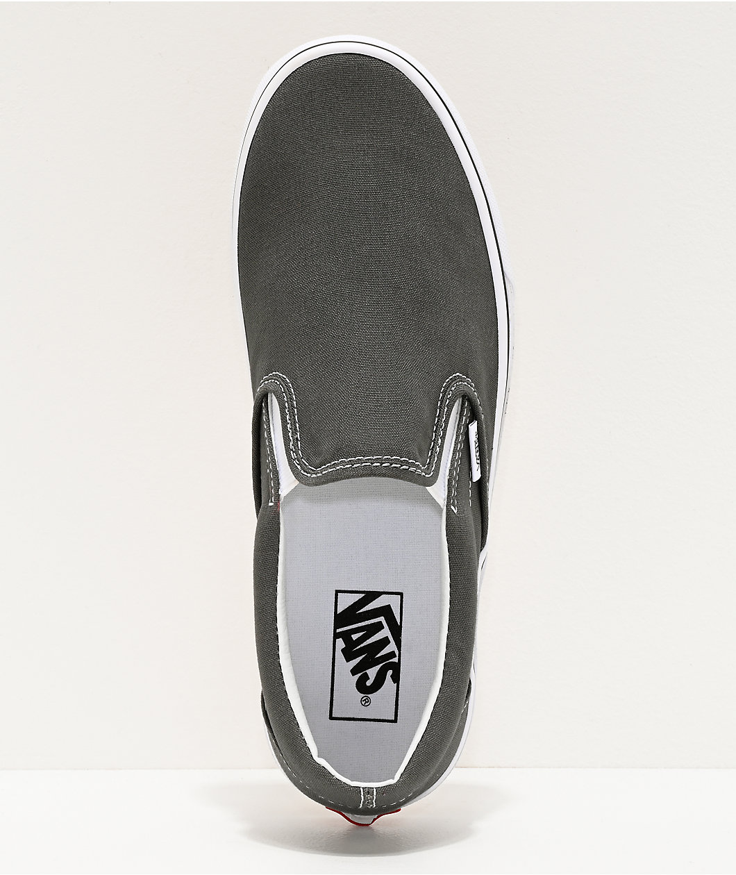 Vans Slip-On Charcoal White Skate Shoes