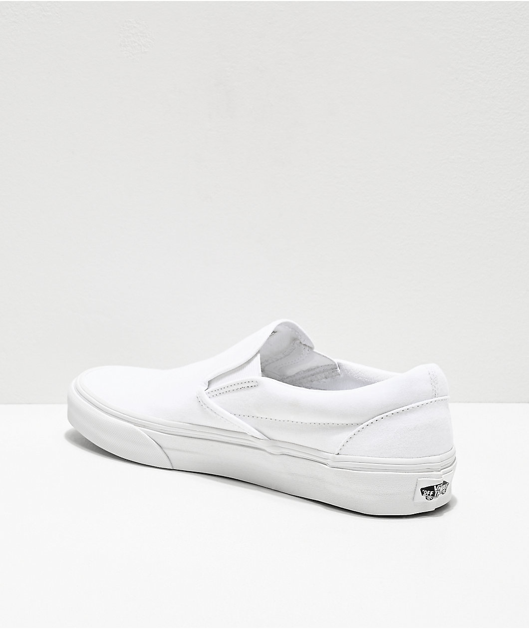 Vans Slip-On Monochromatic True White Skate Shoes