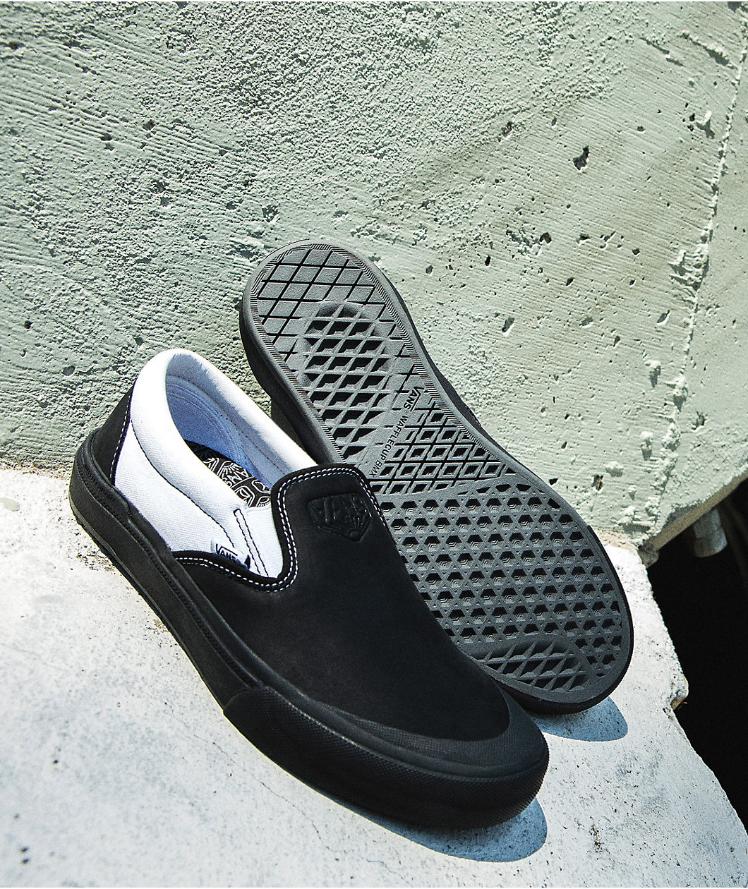 Vans Slip-On Pro BMX Dak Black & White Shoes