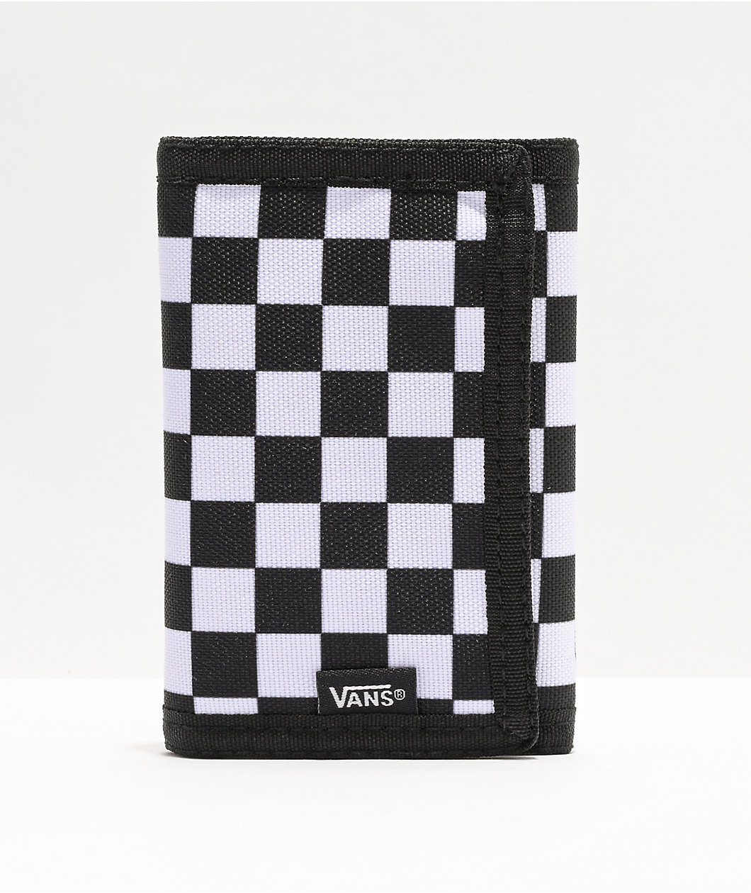 Vans Slipped Black & White Checkered Trifold Wallet