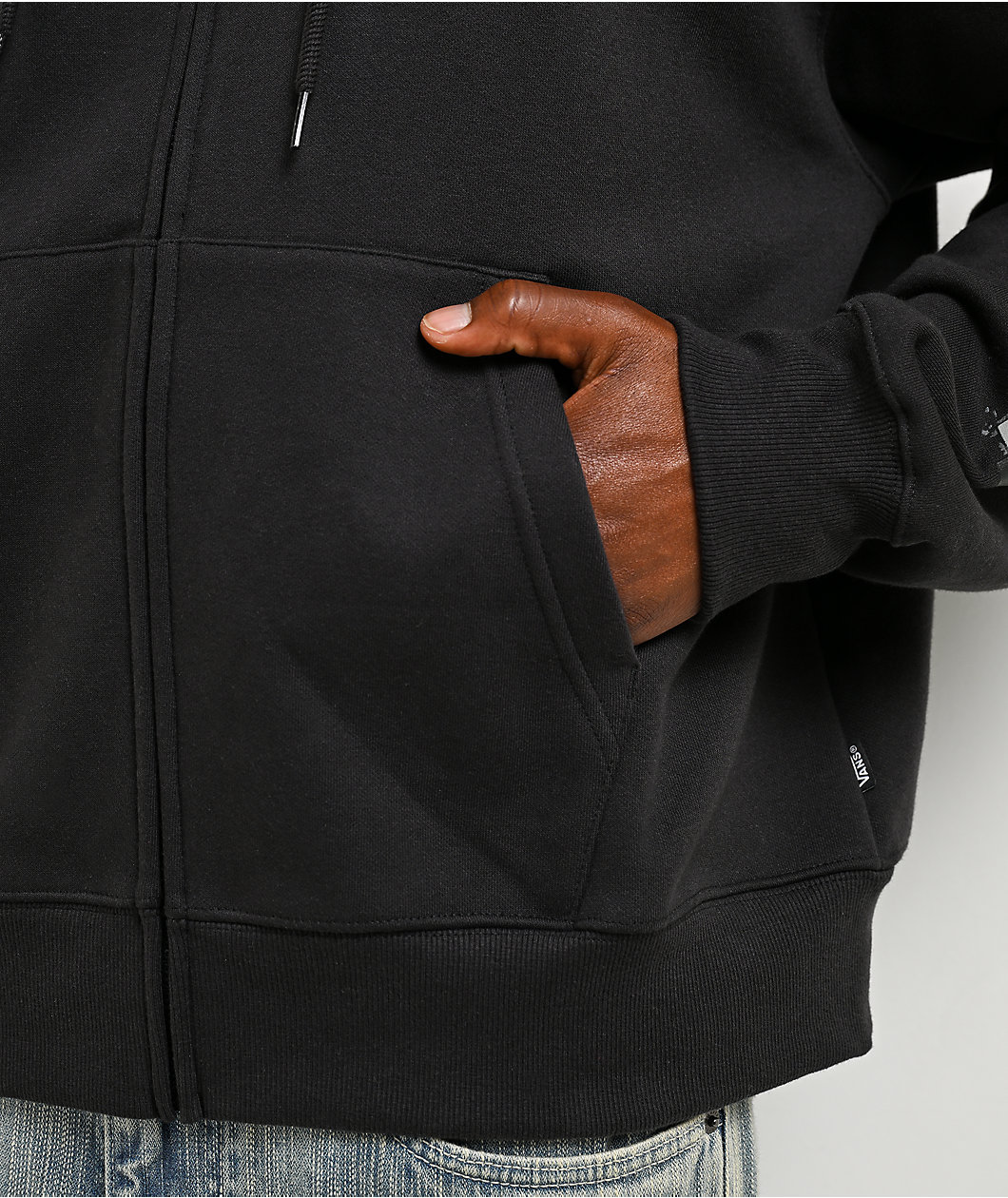 Vans Slopes Up Black Zip Hoodie