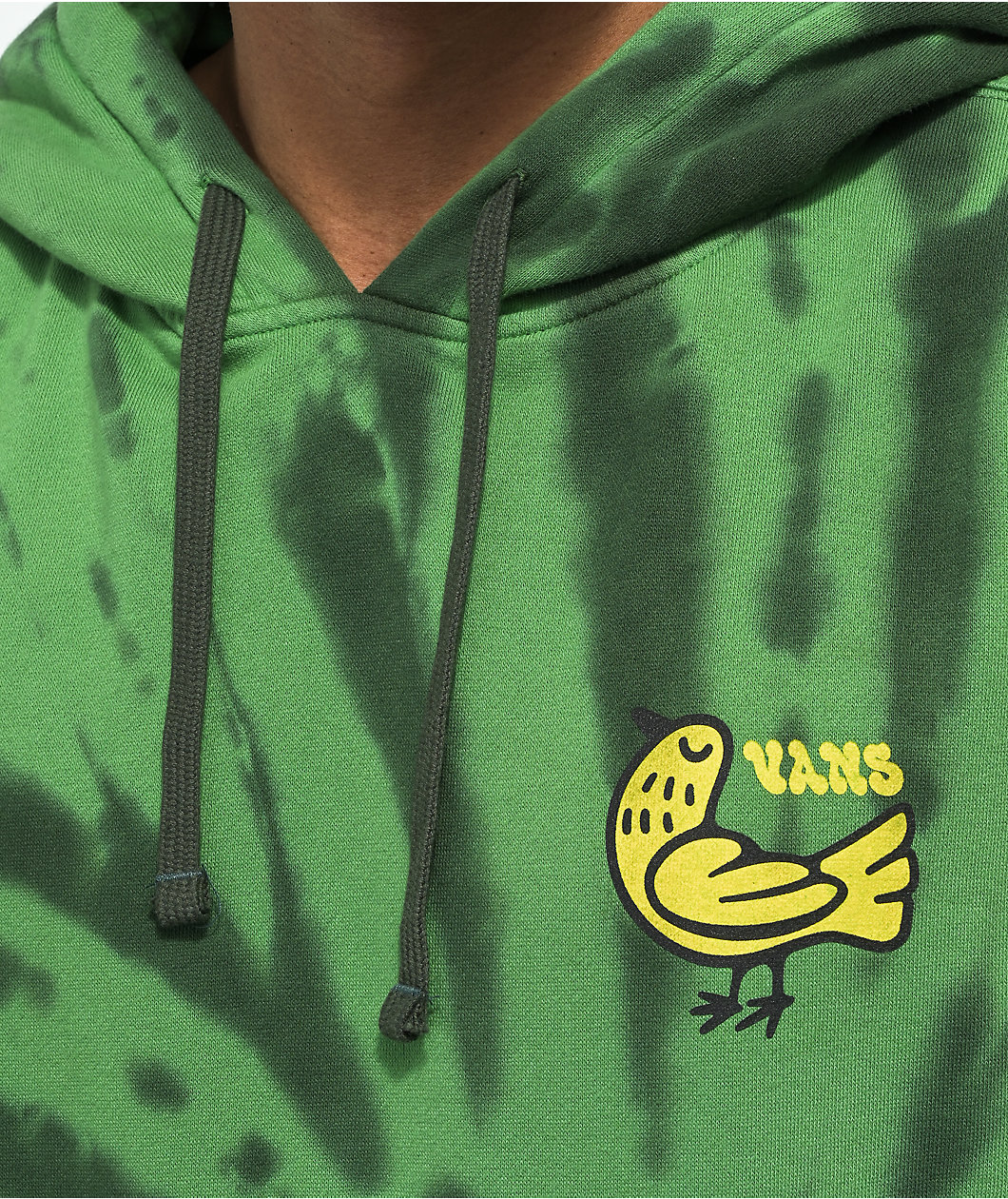 Vans Trippy Outdoors Green Tie Dye Hoodie