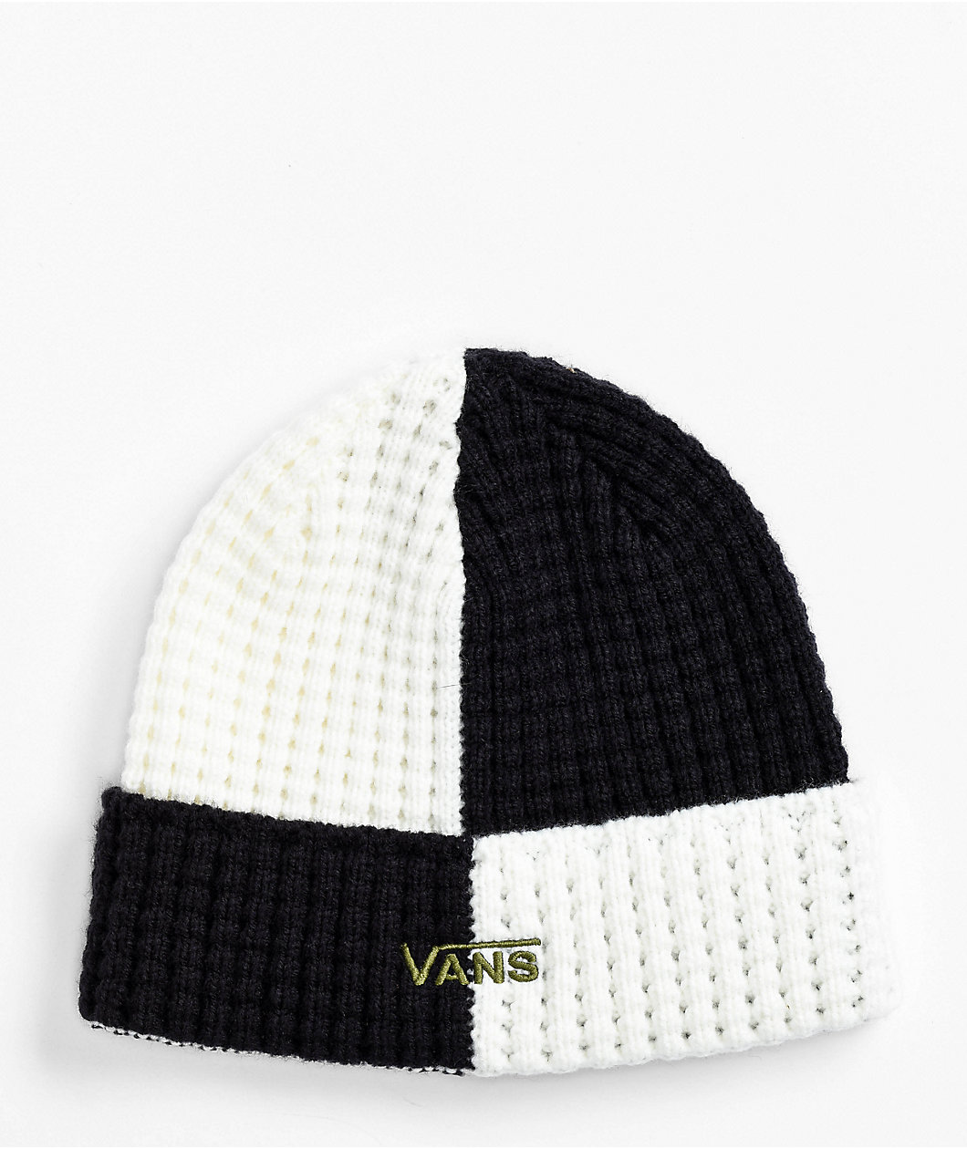Vans Waffle Time Black & Marshmallow Beanie