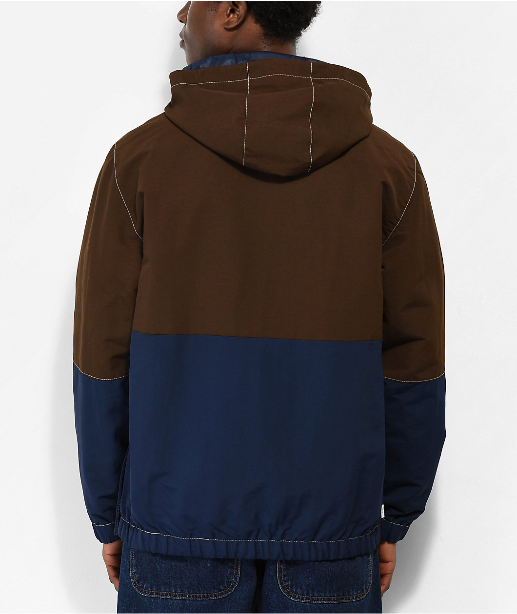 Vans Zion Brown & Blue Anorak Jacket