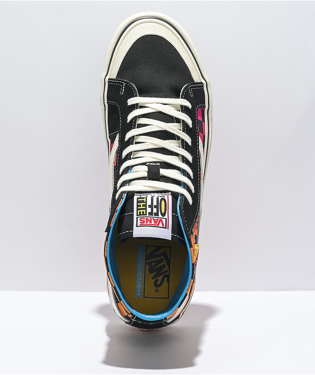 Vans x T&C Surf Designs Sk8-Hi 138 Deconstructed Checkered & Marshmallow Skate Shoes