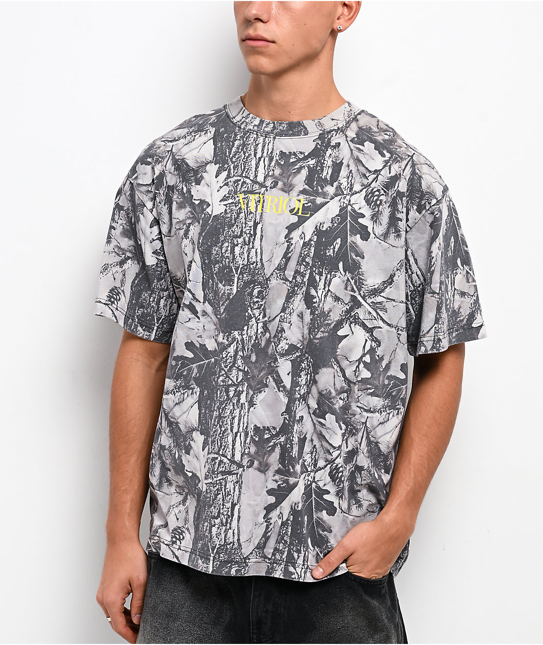 Vitriol Angelish Grey Camo T-Shirt