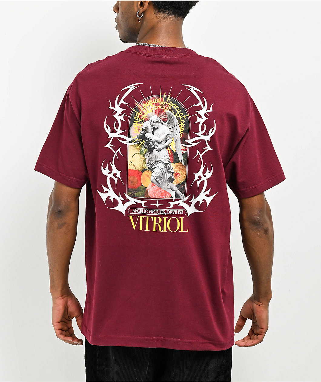 Vitriol Angelish Maroon T-Shirt