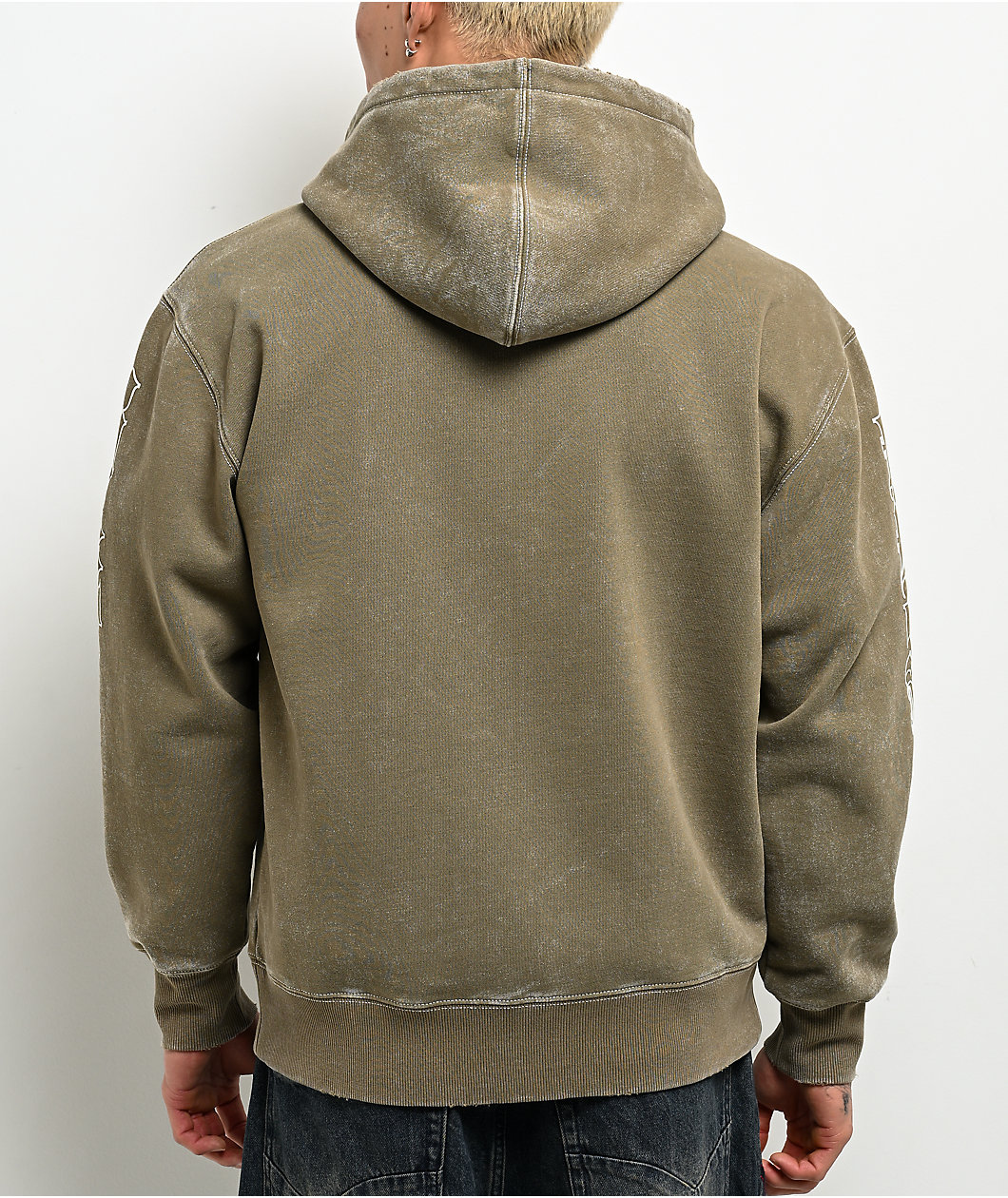 Vitriol Arches Green Boxy Zip Hoodie