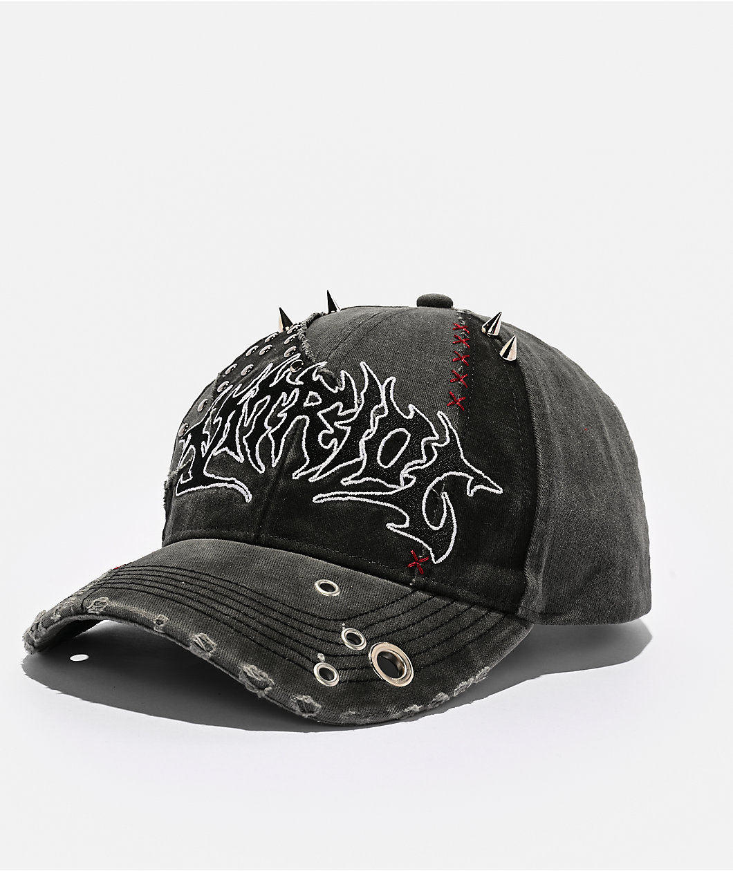 Vitriol Atlas Distressed Black Snapback Hat