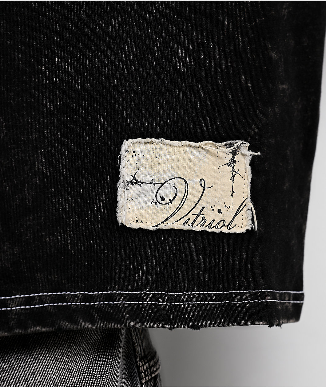 Vitriol Bane Black Wash Long Sleeve T-Shirt