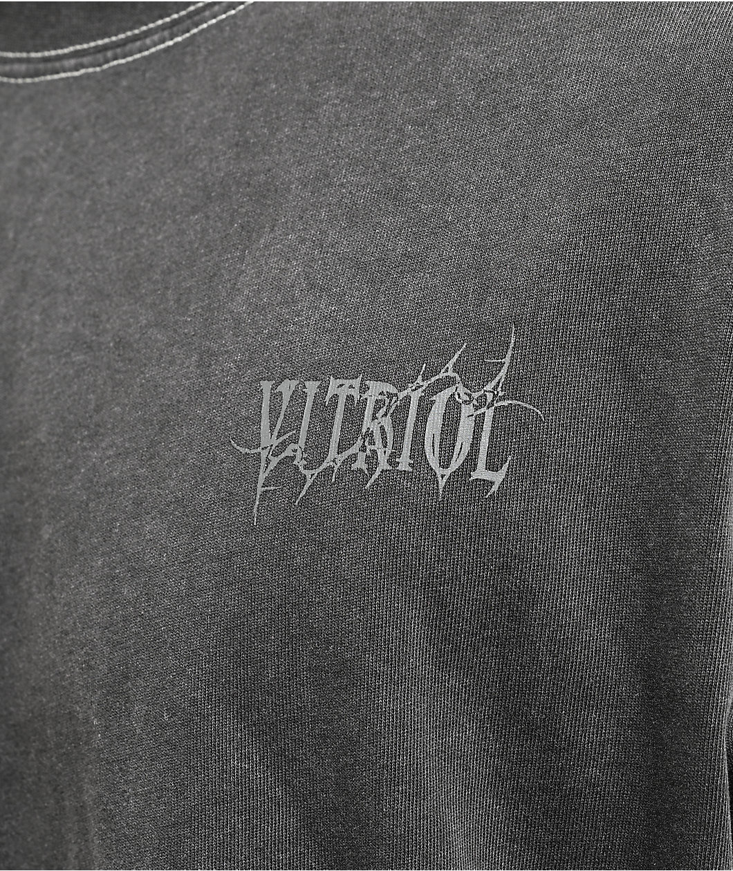 Vitriol Brutal Black & Cream Wash 2fer Long Sleeve T-Shirt