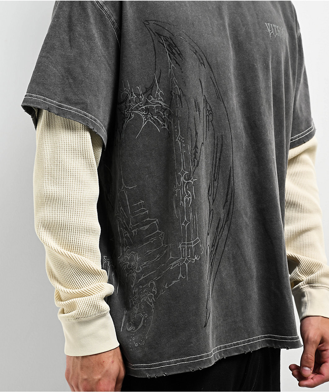 【SATIIIZ】Beto Revolt long sleeve T-shirt Vintage Pete Wentz Shirt, Pete Wentz Bootleg Shirt, Retro