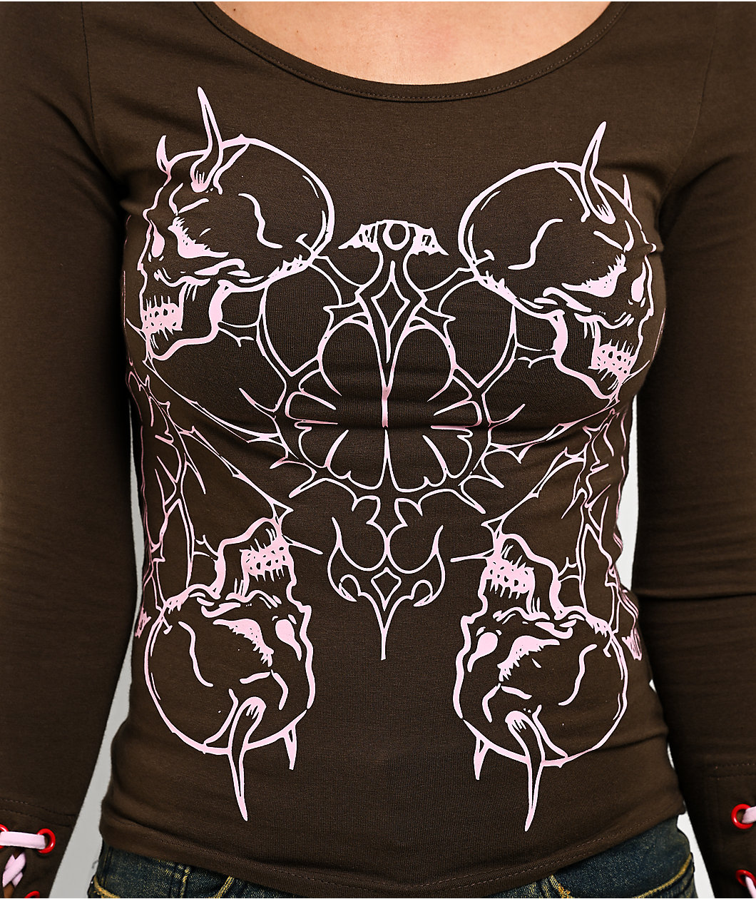 Vitriol Carter Brown Long Sleeve T-Shirt