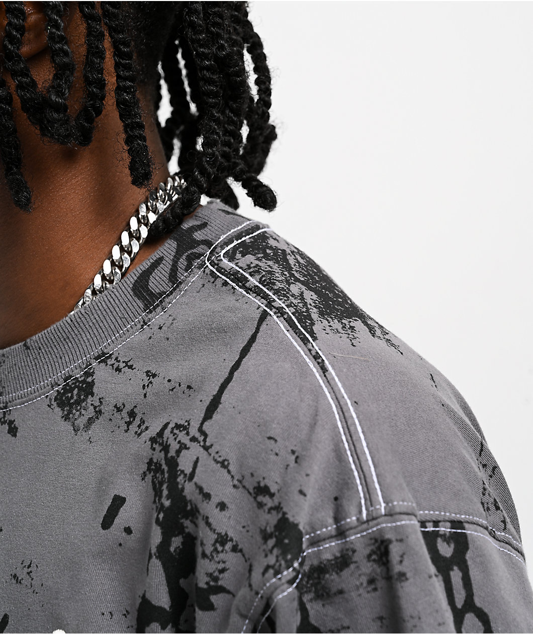 Vitriol Chains Grey Long Sleeve T-Shirt