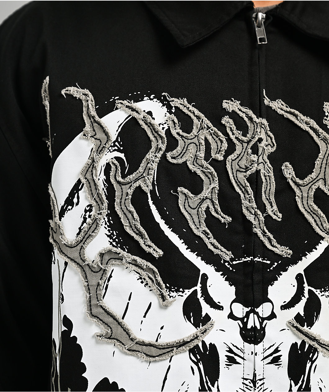 Vitriol Channel Black Zip Work Shirt