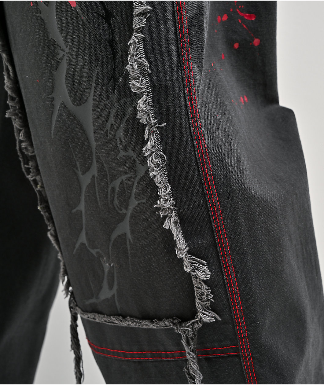 Vitriol Cursed Butcher Black Wash Carpenter Pants