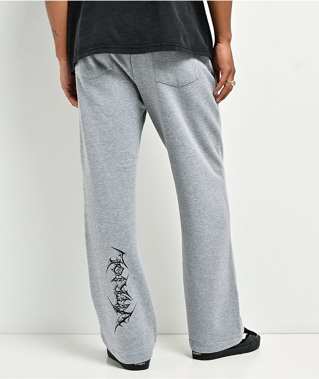 Vitriol Cyber Bones Grey Baggy Sweatpants