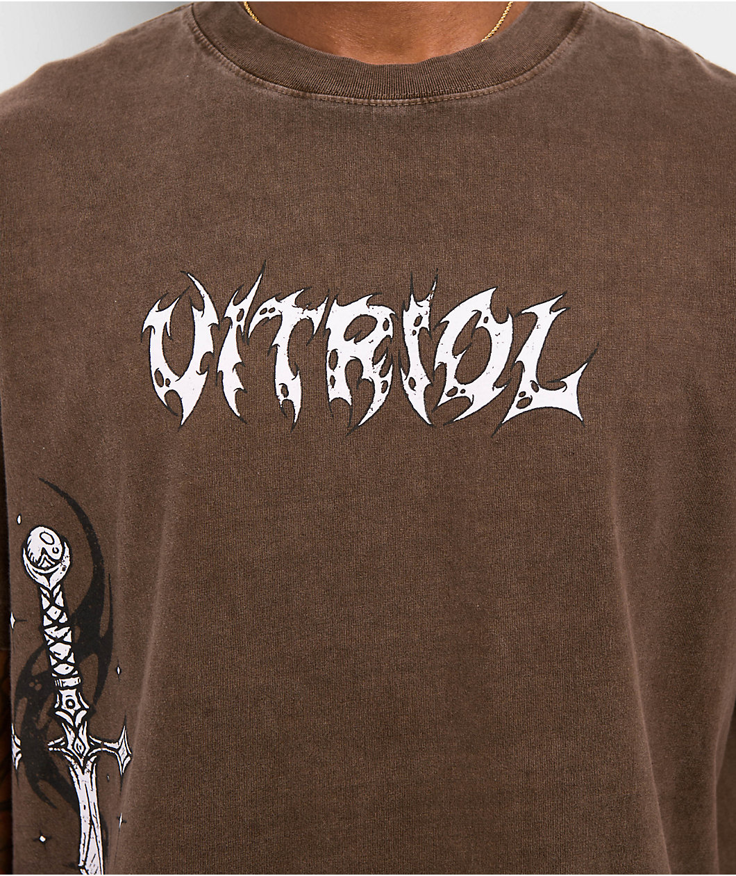 Vitriol Cyber Sword Brown T-Shirt