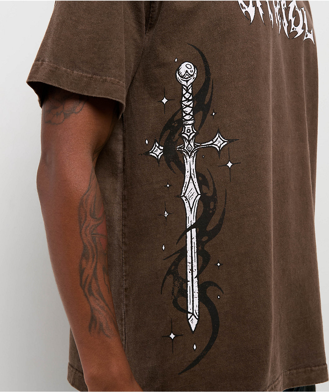 Vitriol Cyber Sword Brown T-Shirt