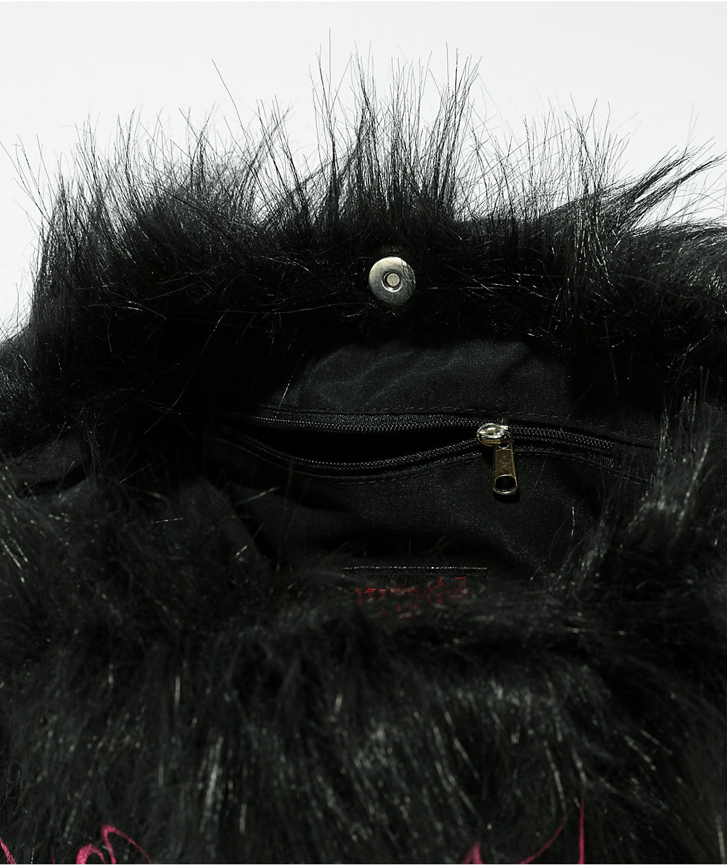 Vitriol Cyberfly Black Faux Fur Tote Bag