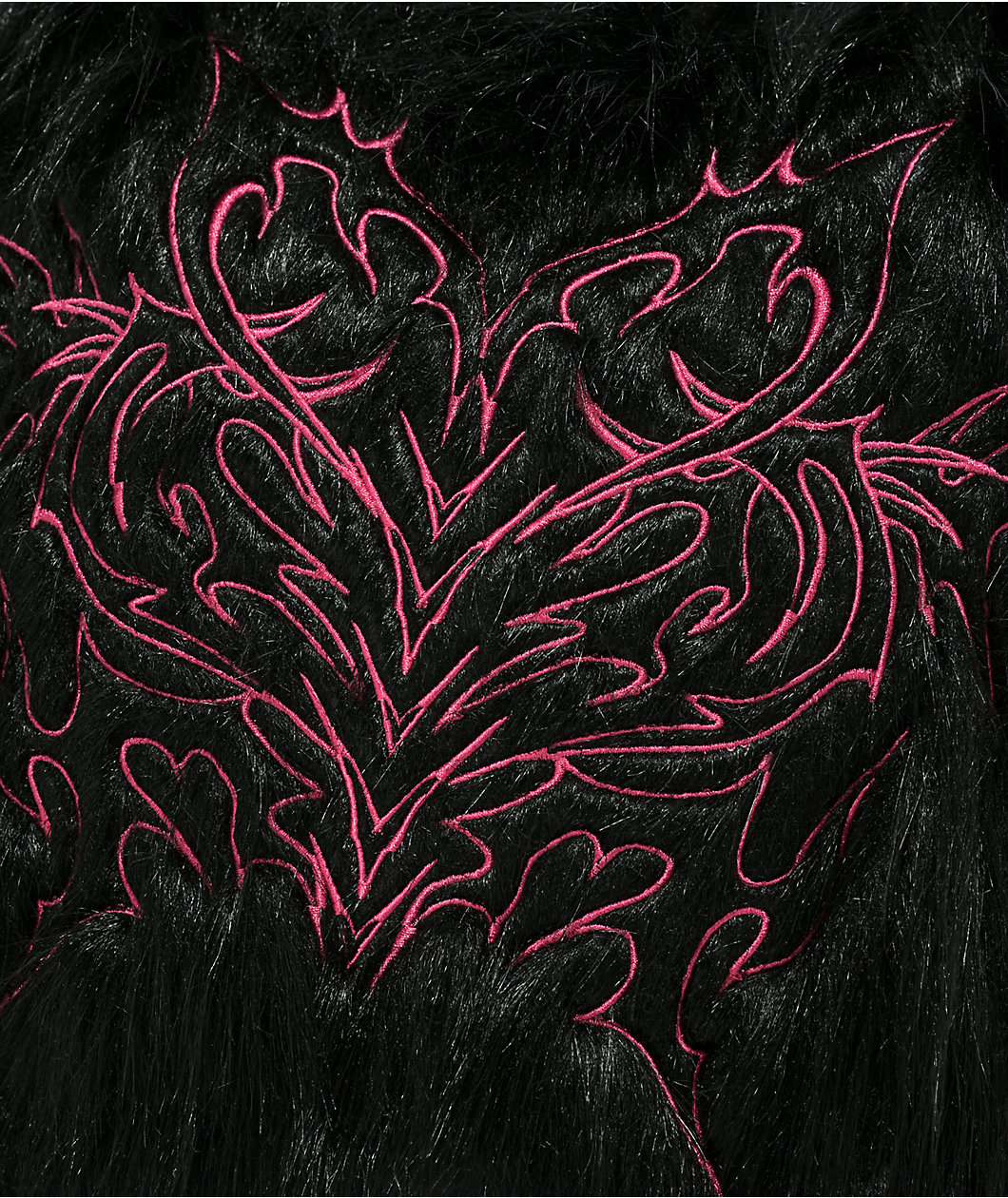 Vitriol Cyberfly Black Faux Fur Tote Bag