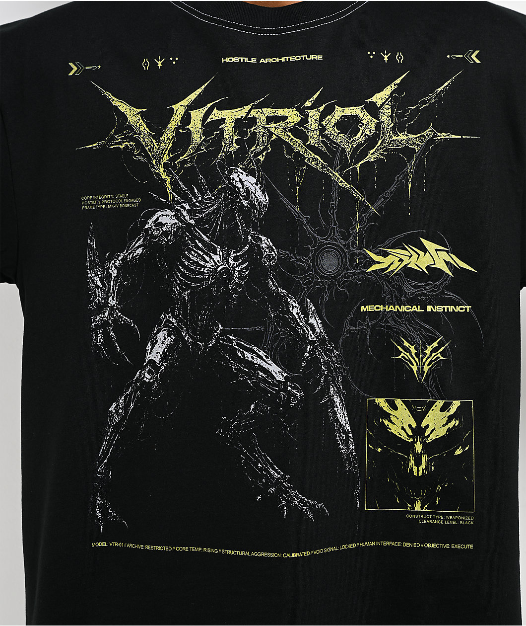 Vitriol Cyberpunk Creature Black T-Shirt