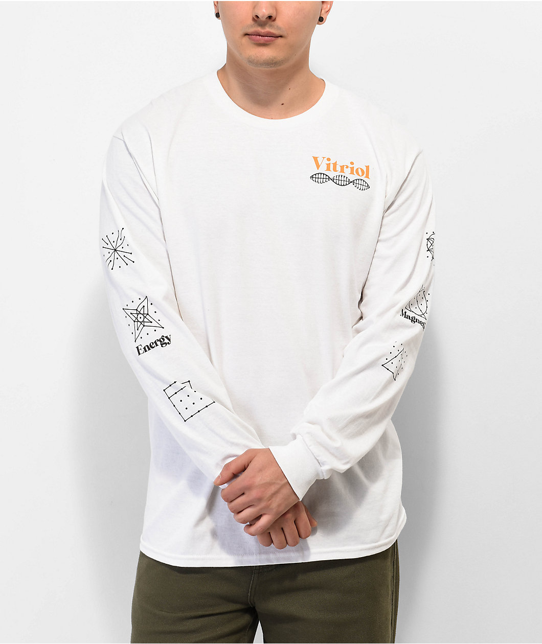 Vitriol DNA White Long Sleeve T-Shirt