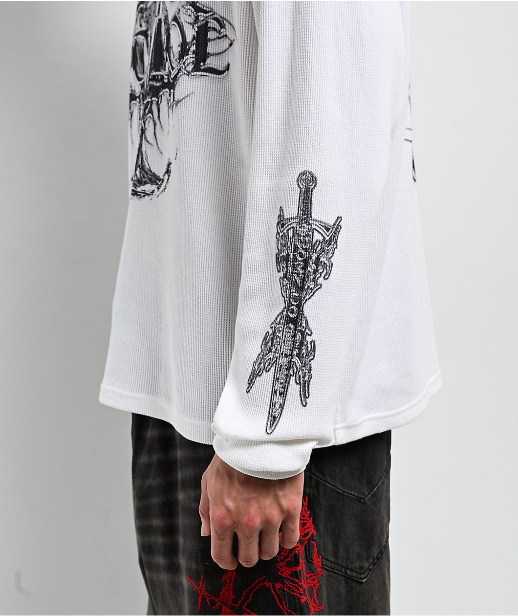 Vitriol DVF Sword White Thermal Long Sleeve T-Shirt